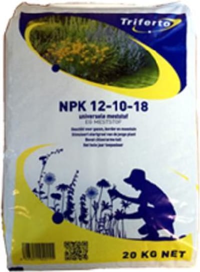 Triferto - NPK 12-10-18 - Kunstmest Tuin en border - chloorarm - 20kg