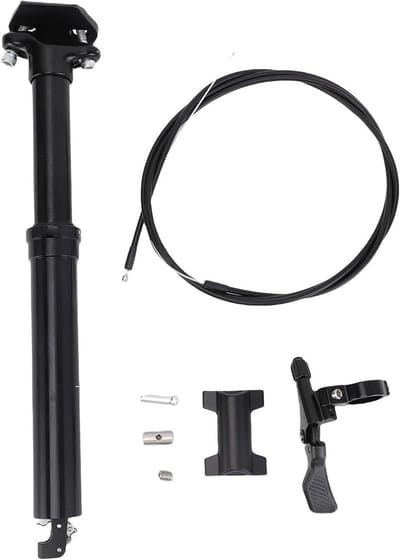 Dropper Zadelpen - Verstelbare Zadelpen - Fietscomfort Verhogen - Interne Kabelgeleiding - 309 mm x 345 mm - Zwart