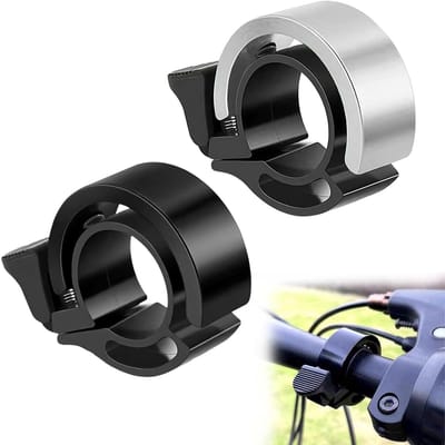 Lichte en Duurzame Fietsbellen - 2 Stuks Aluminium - Compacte 2.2 cm Bel voor Stads- en Mountainbikes - Helder Geluid en Eenvoudige Montage voor Veilig Fietsen