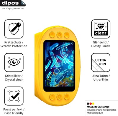 dipos – 4x Beschermfolie geschikt voor Ashfly inskam 382 | Krasbestendige & heldere Screenprotector Ultra-Thin