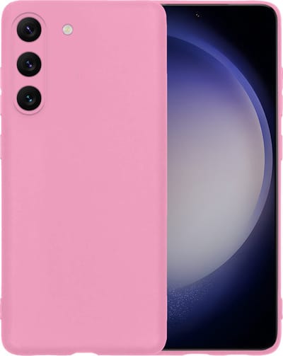Hoesje - Geschikt voor Samsung Galaxy S23 - Sterk & Shockproof - Siliconen Case - Hoes Cover - Telefoonhoes - Roze