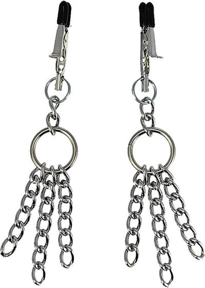 Bondage Play - tepelklemmen met franjes