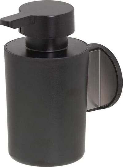Tiger Tune - Zeepdispenser 180 ml - Zonder boren - Zelfklevend 3M tape - RVS geborsteld / Zwart