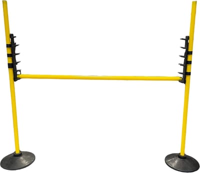 Hobby Horse Hindernis - Verstelbaar geel voor binnen en buiten - 100cm breed