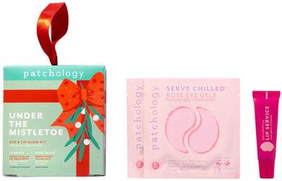 Patchology Under The Mistletoe Limited Edition Holiday Kit – Huidverzorgingset Met Hydraterende Rosé Eye Gels & Lippenbalsem – Verwen Jezelf Of Geef Cadeau – Voor Een Stralende Huid Vol Glow En Zachte Lippen – Must-Have Beauty Set!