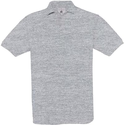 B&C Safran Polo Shirt CGSAF - Heather Grey - 3XL