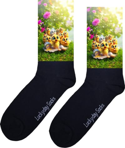 Kuikens - Opkikker - Grappige sokken - Beterschap - Valentijns cadeau - Verjaardag cadeau - Kerst cadeau - Grappige sokken - Leuke sokken - Vrolijke sokken - Kerst sokken - Kip - Haan - Vaderdag - Moederdag - Print sokken - Socks maken Happy - 37-44