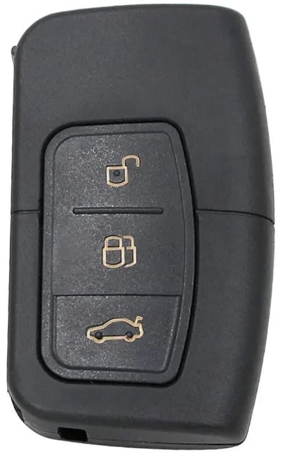 XEOD Autosleutelbehuizing - sleutelbehuizing auto - sleutel - Autosleutel smartkey / Geschikt voor: Ford 3 knops
