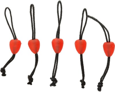Reniers Fishing Dacron Connectors Soft 5 pcs – Zachte Dacron Connectors voor Vaste Hengel - Maat : Small - Red