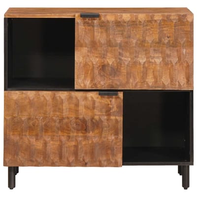 vidaXL - Dressoir - Acacia - Bruine - Afwerking - 80 - x - 33 - x - 75 - cm
