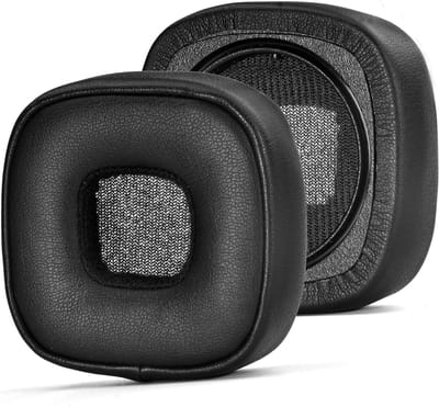 Vervangende Oorkussens voor Marshall Major III/IV/V ANC Bluetooth Hoofdtelefoons, Hoogwaardige Schuim en Kunstleer, Zwart, Comfortabel en Duurzaam
