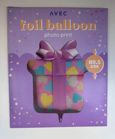 Avec Folie ballon | XL | Cadeautje | 89,5cm | Herbruikbaar