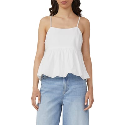 s.Oliver -qs Blouses White Maat: 38 | Mouwloze Tops Outlet | Dames | Wit