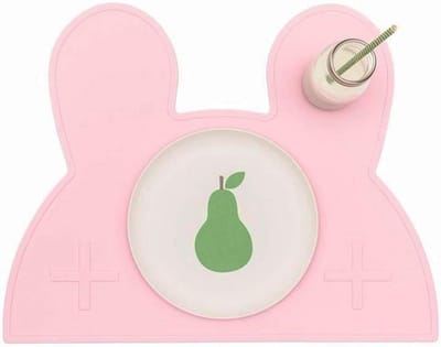 Siliconen kinder placemat konijnenvorm - antislip, hittebestendig en op te rollen