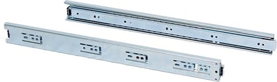 Emuca Set ladegeleiders, met kogellager, 45 x 600 mm, voor volledige opening, Verzinkt