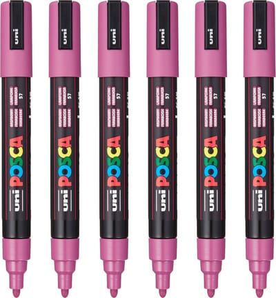 Markeerstift POSCA PC-5M Framboos (6 Stuks)