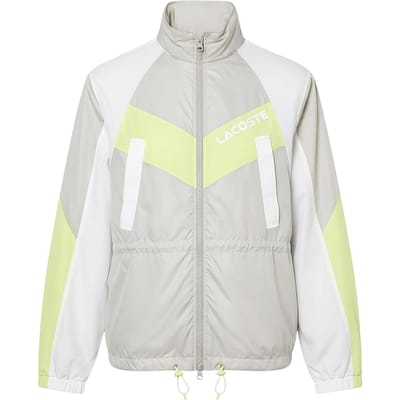 Lacoste Dames Kleurblok Oversized Hooded Jacket (Grijs)