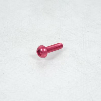 Vis Dôme BTR 5mm M6 pas 100 25mm annodisé Rouge 3AS Racing pour moto Neuf