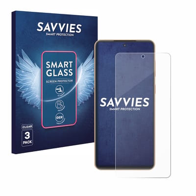 3 Stuks Savvies Screenprotector - geschikt voor Samsung Galaxy F55 - beschermfolie glas transparant