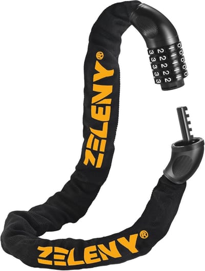Fietsslot met Verdikte Ketting en Combinatiewiel voor Hoge Veiligheid