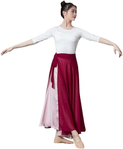 Professionele buikdansrok voor vrouwen | Lange chiffon buikdanskostuum | Elegante buikdancer rok voor optredens en danslessen