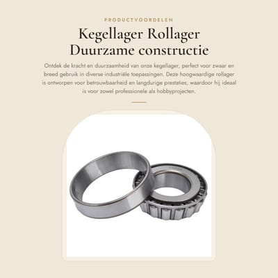 Dailygoods- Kegellager duurzame standaard constructie - Rollager - Zwaar gebruik - Breed gebruik - 30206 - Lager