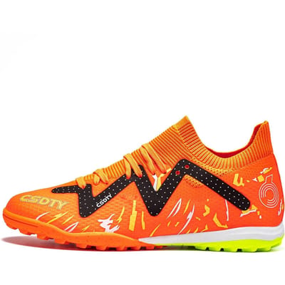 Professionele Mannen Voetbalschoenen Snel Gras Training Voetbalveld Schoenen Binnen Origineel Tf/Fg Voetbalschoenen Jongen Training Sneakers 40 orange