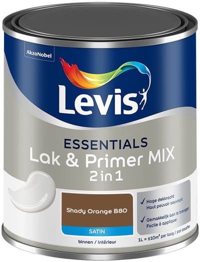 Levis - Essentials Lak & Primer Mix - Shady Orange B80 - Mengverf - 1 L