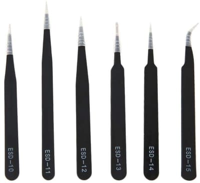Antistatische Pincet Set - 6 Stuks