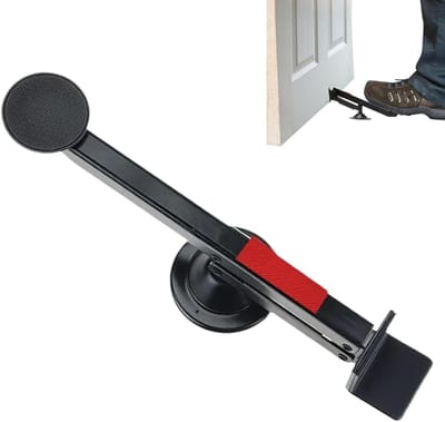 Deurlifter Installatie Tool - Paneel Lifter - Gipsplaat Plaatsen - Voetbediende Hefhoogte - 33 cm - Zilver