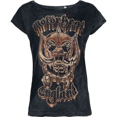 Motörhead T-shirt - Gold Warpig - S tot L - voor Vrouwen - antraciet