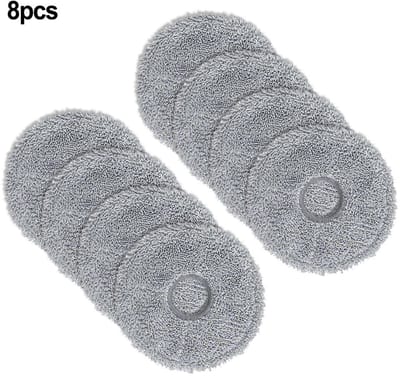 Dweilpads - Geschikt voor dreame X10 / S10 Plus / L10S Ultra - Mop Pad - 8stuks Grijs