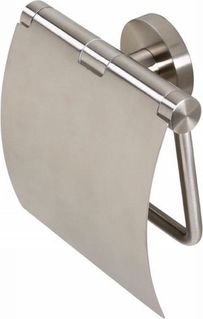 Geesa Nemox Toiletrolhouder met klep - RVS geborsteld