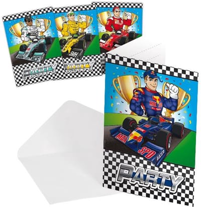 Folat - Kaarten uitnodiging Formule 1 - 8 stuks