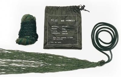 Mini Hangmat - Outdoor Hangmat - Kamperen Buiten - Lichtgewicht Ontwerp - Klein Verpakt - Olijfgroen
