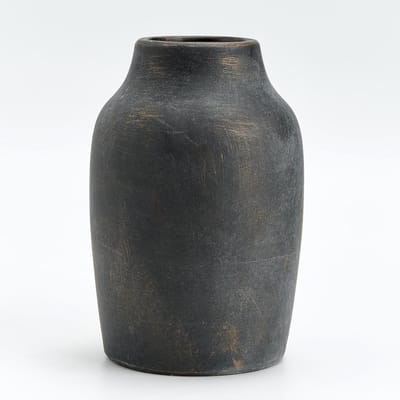 Rustieke Aardewerken Vaasje 18.3cm voor Bohemian Interieurdecoratie, Perfect voor Woonkamer, Tafel en Schouw Versiering
