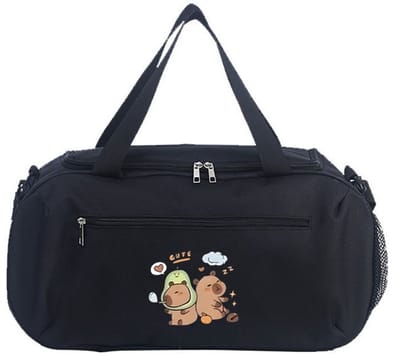 Capibara Reistas Kind | Capibara Sporttas Kind | Capibara Weekendtas | Handbagage Kind Vliegtuig | 25 Liter | Sporttas Jongens | Weekendtas met Capibara | Capibara Kindertas Peuter | Tas voor Logeren of Vakantie | 24x22x45 cm