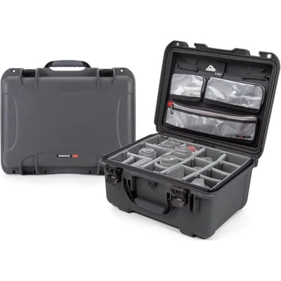 Nanuk 933 Case w/lid org./divider - Graphite - Pro Photo Kit case