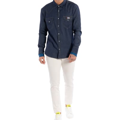 Takeshy Kurosawa overhemd Rodeo Mannen blauw