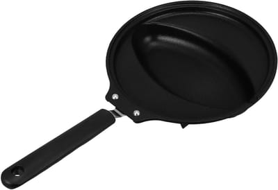 Omelet Pan - Koekenpan Koop - Ontbijt Maken - Antiaanbaklaag - 38x25x9.5cm - Zwart