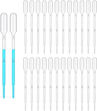 Dailygoods- Transferpipet 2 ml - Wegwerp Pipetten - Kunststof - Gegradueerd - Transparant - Nauwkeurige Vloeistofmeting - Pipet