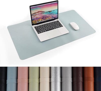 DrPhone CMT-X2 Muismat - PU Leer Suede - Waterdicht - 80x40cm - Anti-slip - Duurzaam en comfortabel - Grijs
