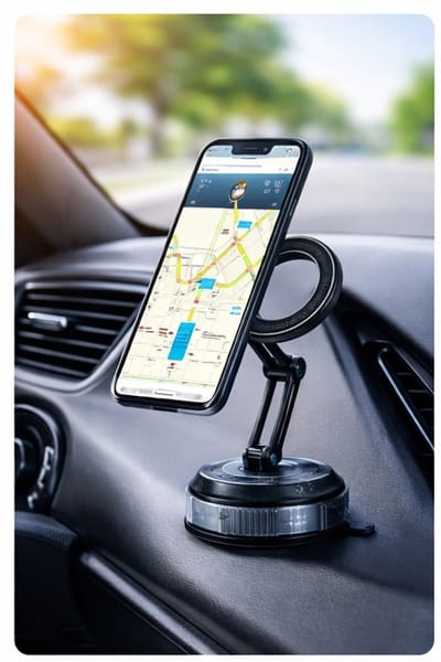 Eisenz Magnetische Telefoonhouder Auto – Dashboard & Voorruit – Sterke Magneet – 360° Draaibaar – Zuignap Bevestiging – EZ-PH002