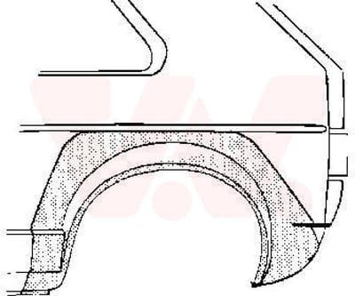 Van Wezel - ACHTER SCHERM VOOR VW GOLF I 1976-1983 ARC517505VWAN