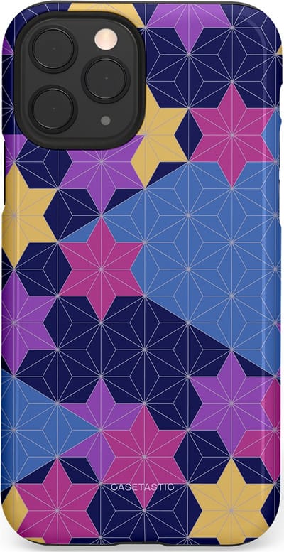 Casetastic Hoesje Geschikt voor Apple iPhone 11 Pro - Stijlvolle Beschermende Duo-layer Case - Sterrenlijn