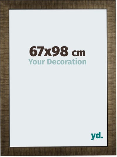 Your Decoration - Fotolijst 67x98 cm - Hout - Champagne Geborsteld - Leeds