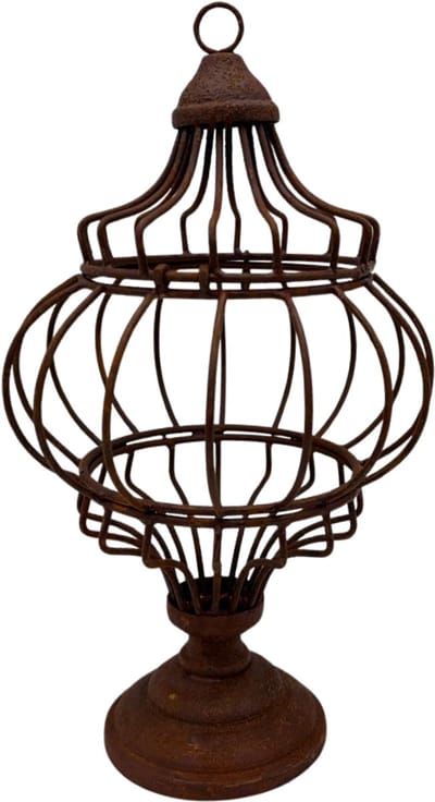 Ornament op voet Rusty decoratief roest bruin hang staand 28 cm x 15 cm | 125131 | Home Sweet Home | Stoer & Sober Woonstijl