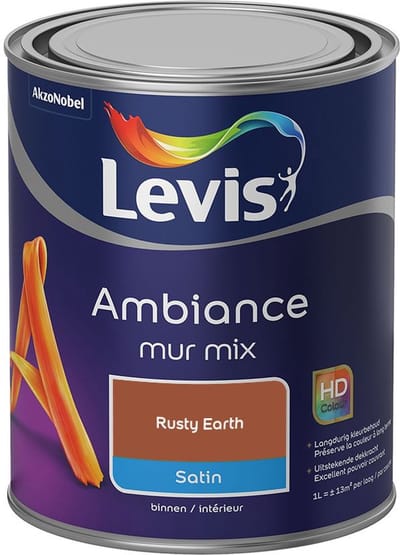 Levis - Ambiance Mur Satin Mix - Rusty Earth - Mengverf - 1 L