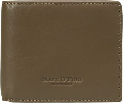 Marc O'Polo Leren Portemonnee Tom Combi Wallet Dark Brown Donkerbruin