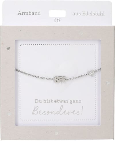 Depesche armband BFF zilver vriendschap cadeau meisjes.